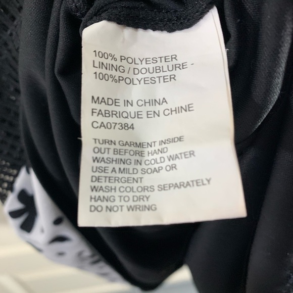 eric Alexandre Black Mesh Midi Dress Sleeveless Flower panel Hem 1/2 Back Zip - Picture 9 of 11